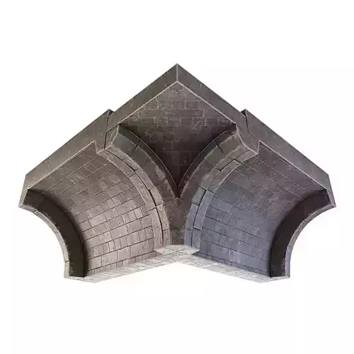 Dungeon Wall Corner Outside Top