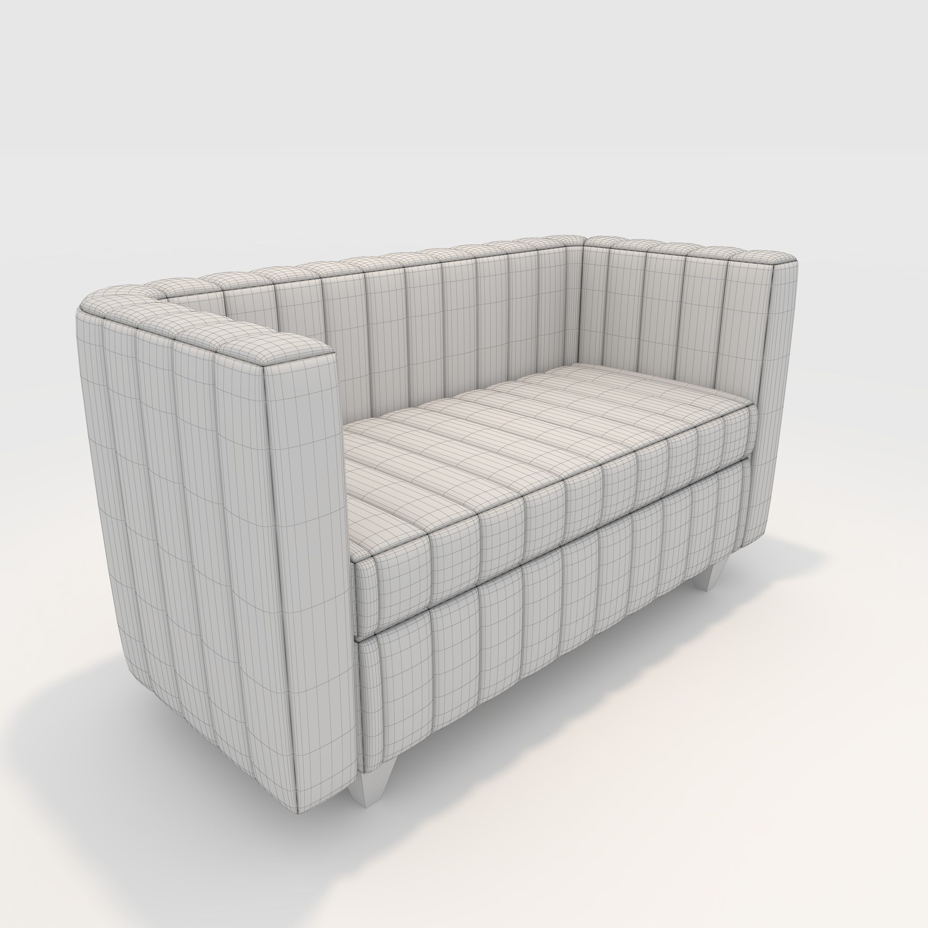 Sofa 2 Seater 4 3D model_1