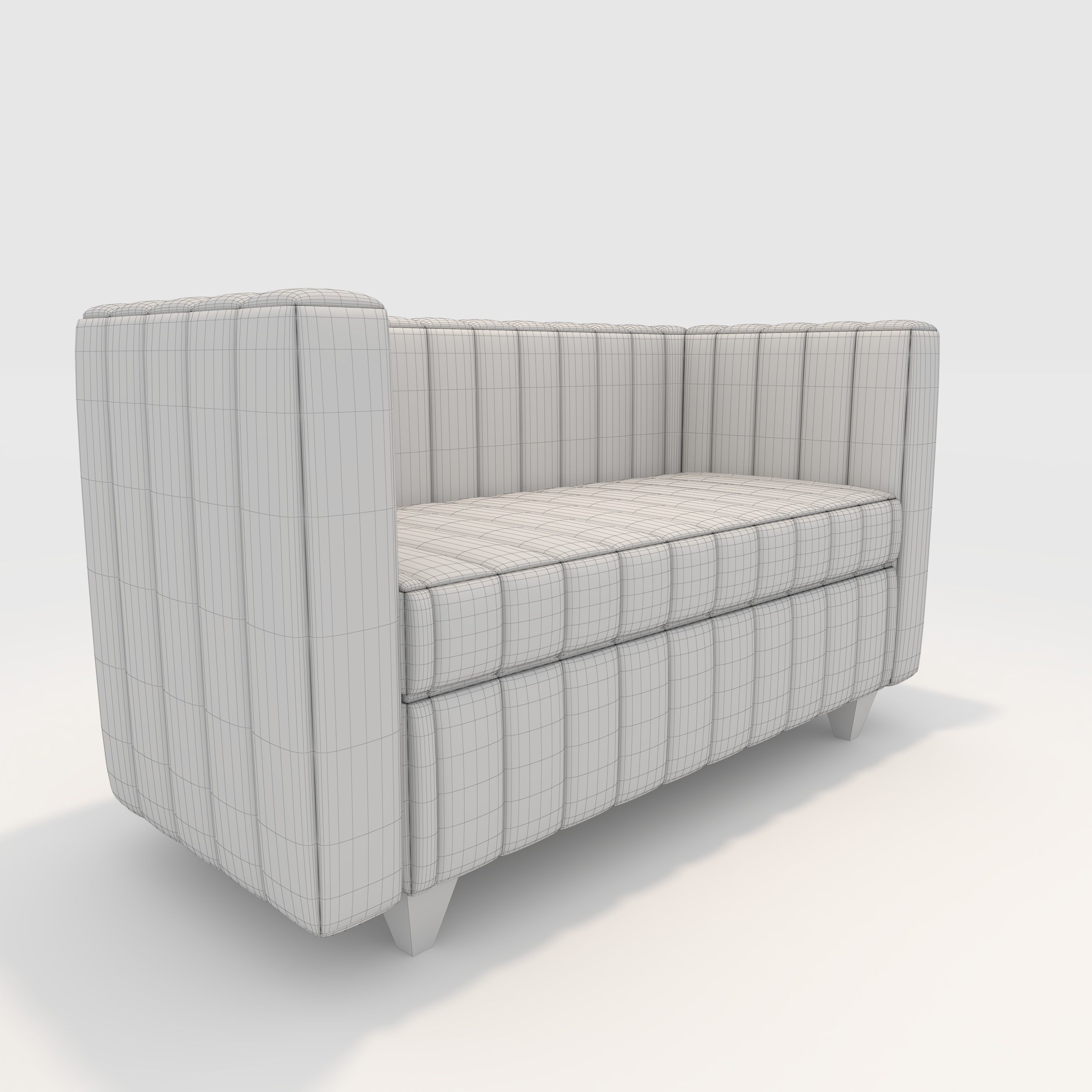 Sofa 2 Seater 4 3D model_7