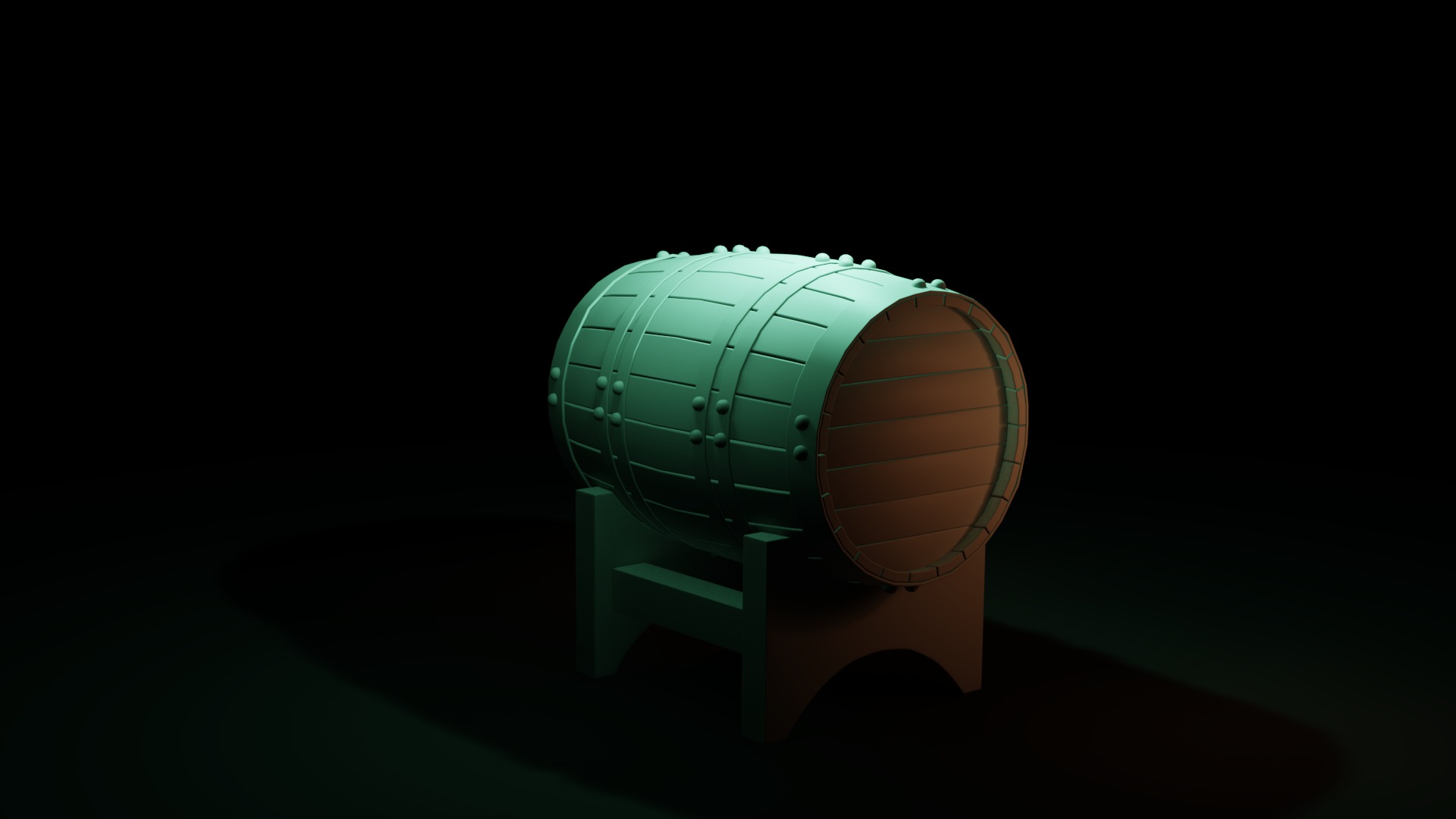 Free Barrel Free low-poly 3D model_20