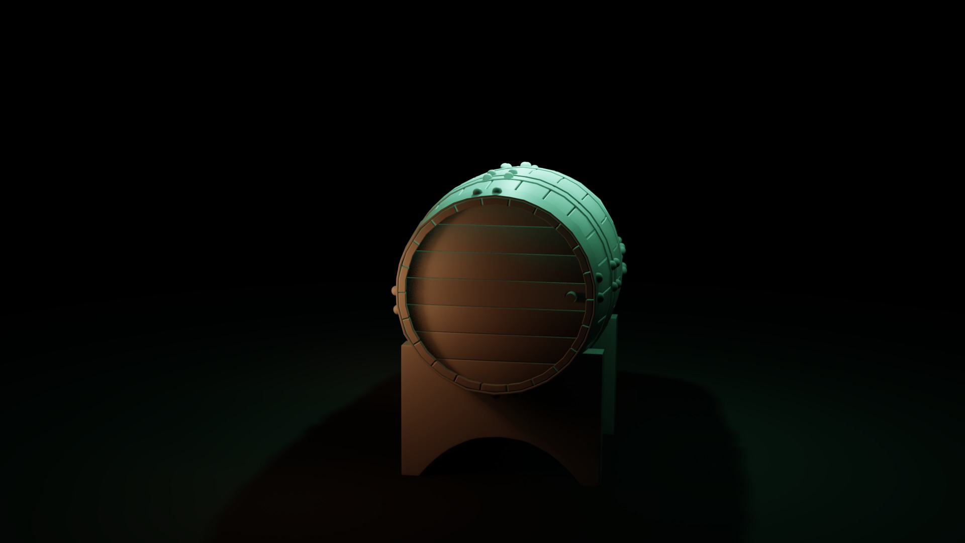 Free Barrel Free low-poly 3D model_16
