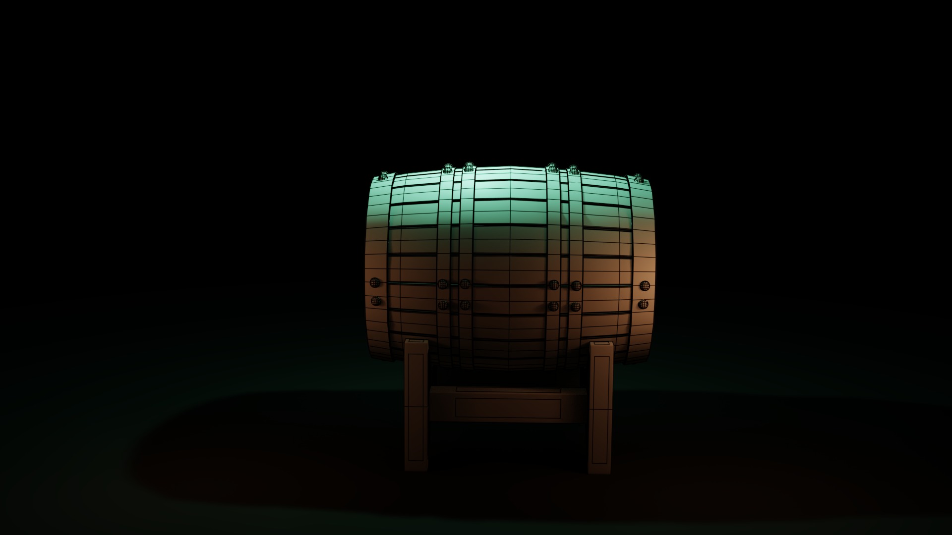 Free Barrel Free low-poly 3D model_12