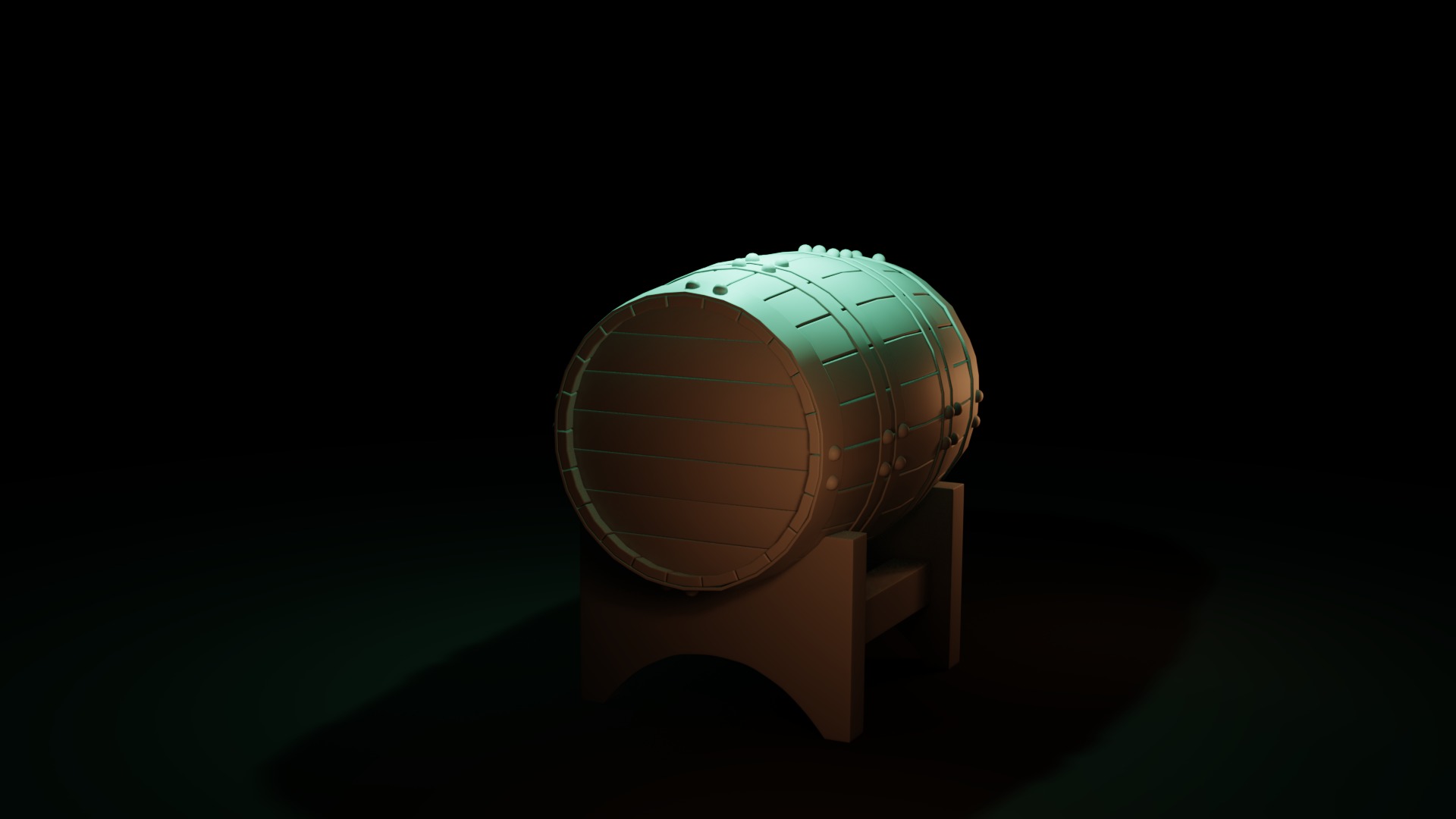 Free Barrel Free low-poly 3D model_22
