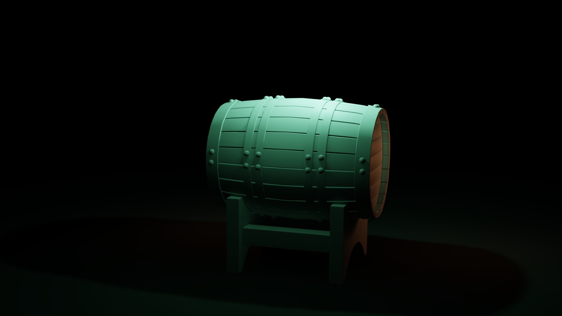 Free Barrel Free low-poly 3D model_19