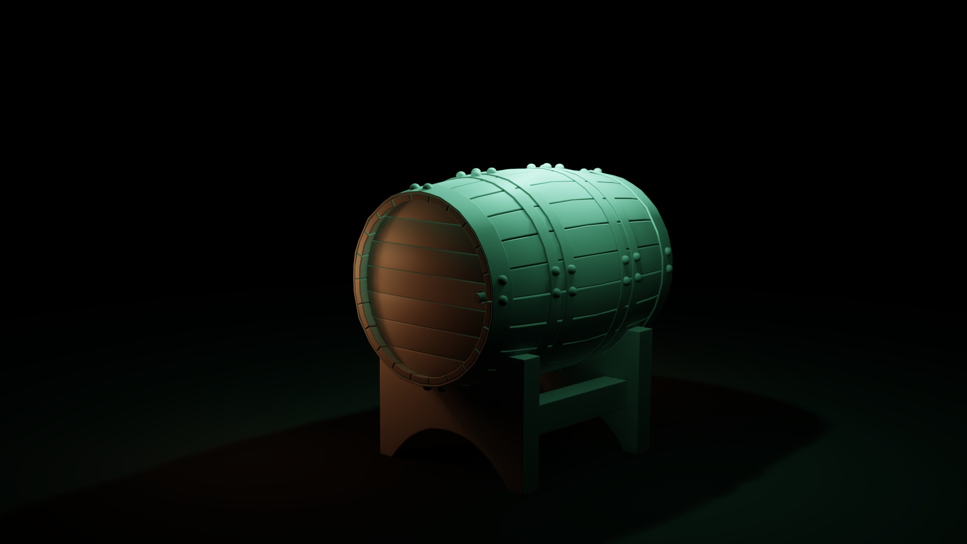 Free Barrel Free low-poly 3D model_17