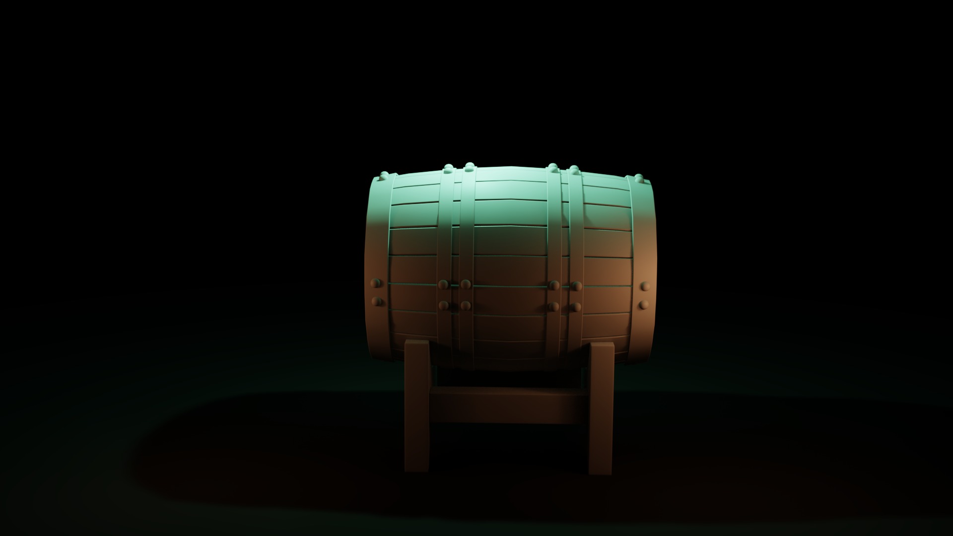 Free Barrel Free low-poly 3D model_13