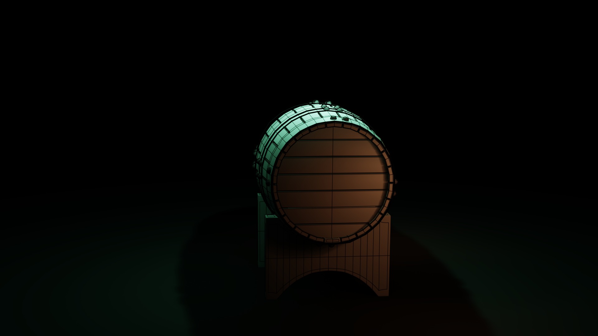 Free Barrel Free low-poly 3D model_9