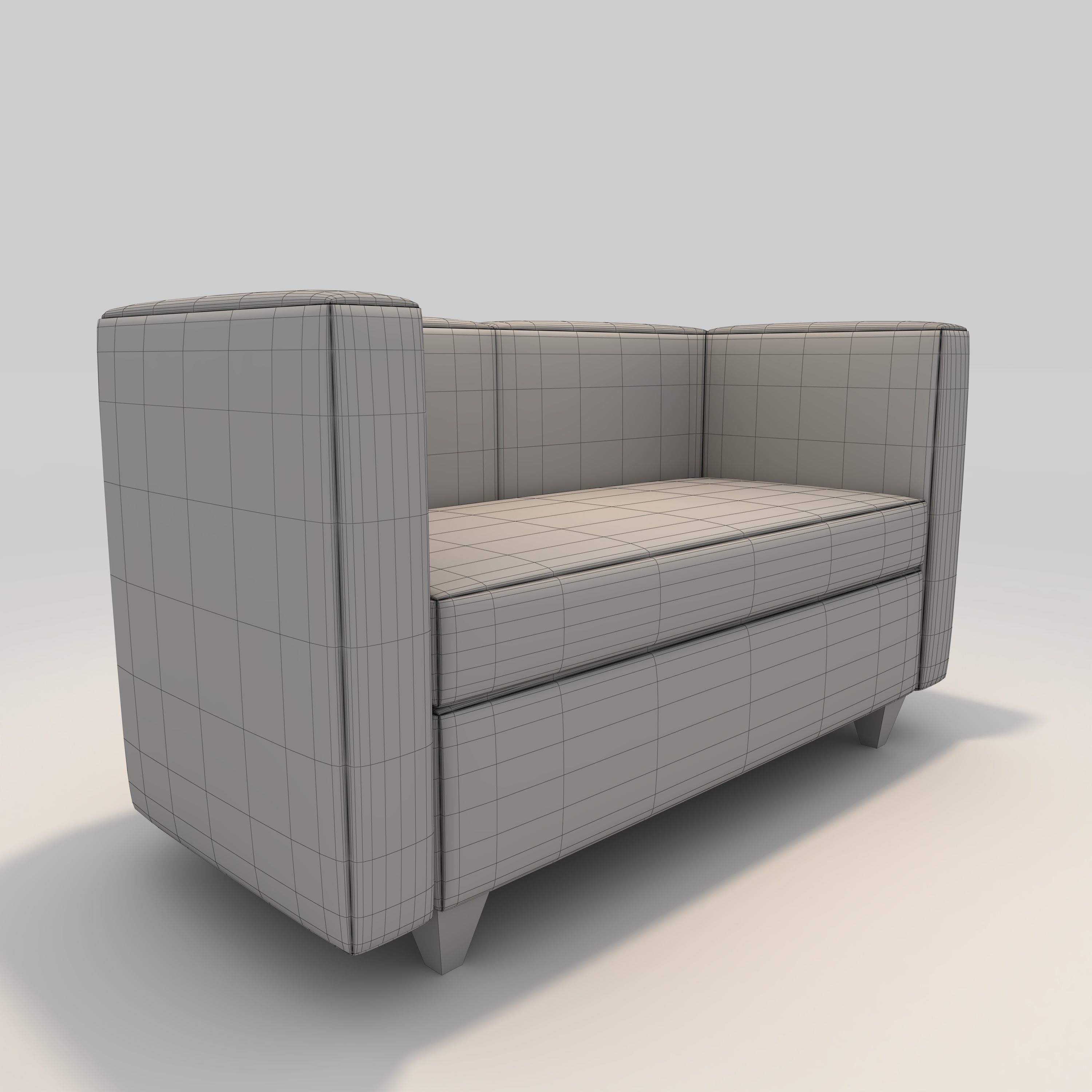 Sofa 2 Seater 5 3D model_7