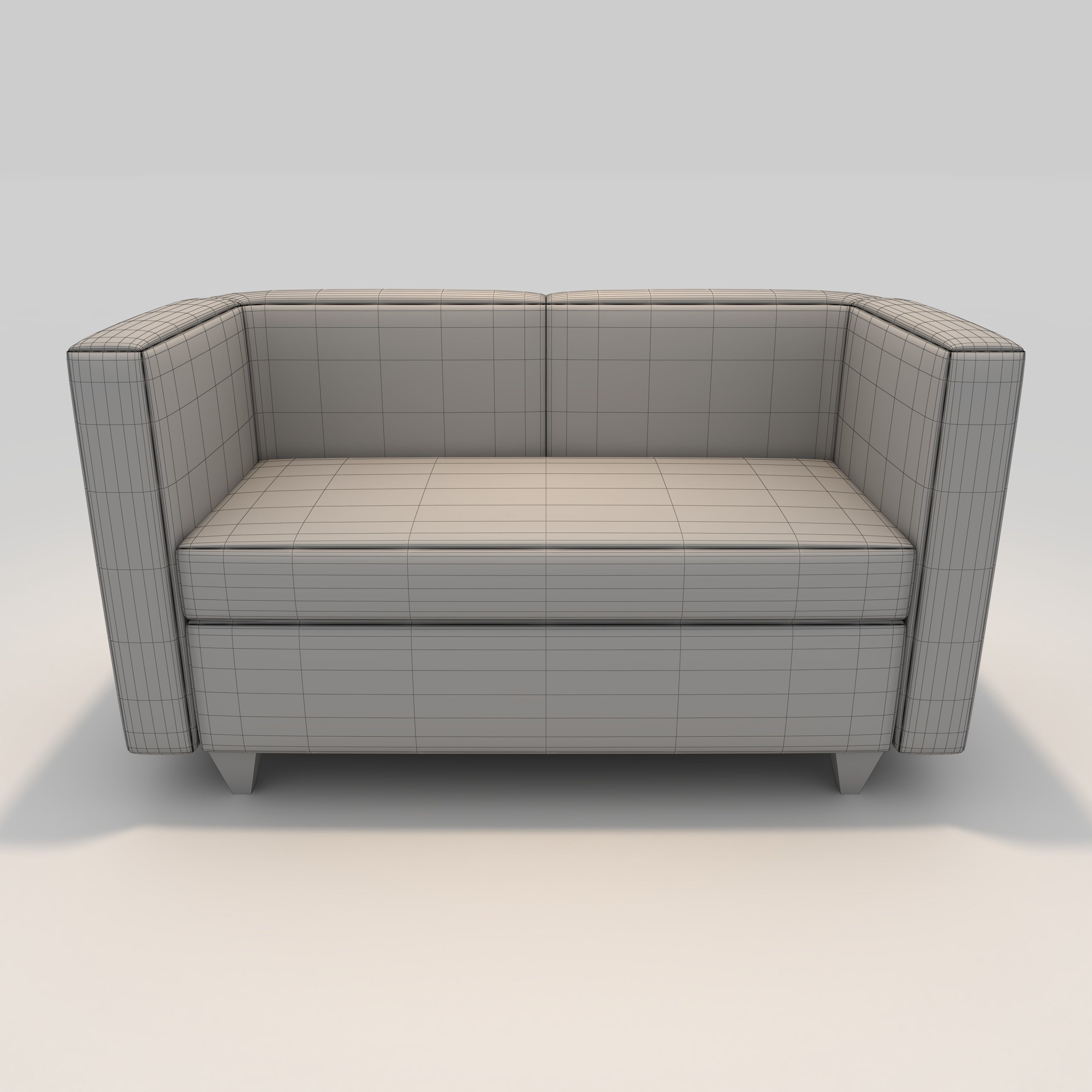 Sofa 2 Seater 5 3D model_3