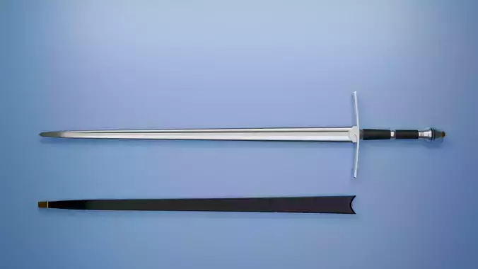 Aragorns Ranger Sword 3D Model Low-poly 3D model