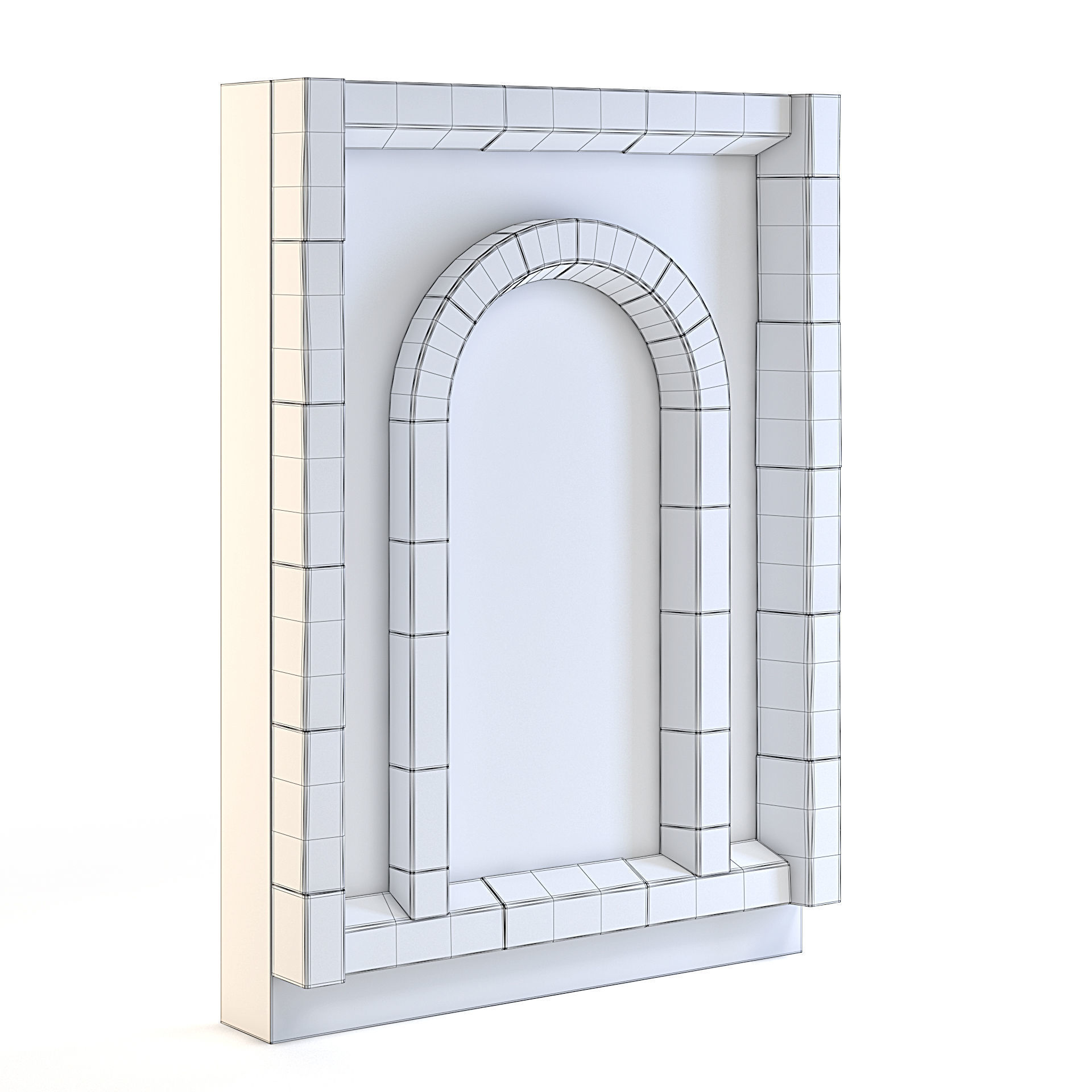 Dungeon Wall 3D model_1