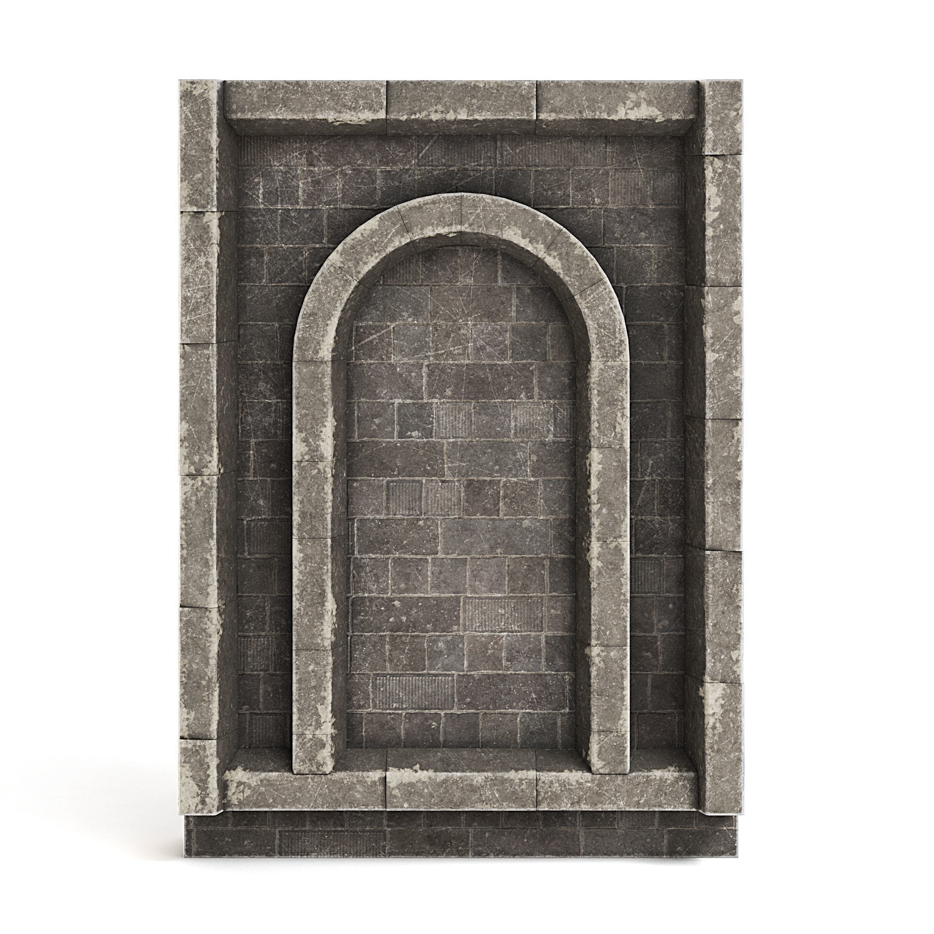 Dungeon Wall 3D model_2