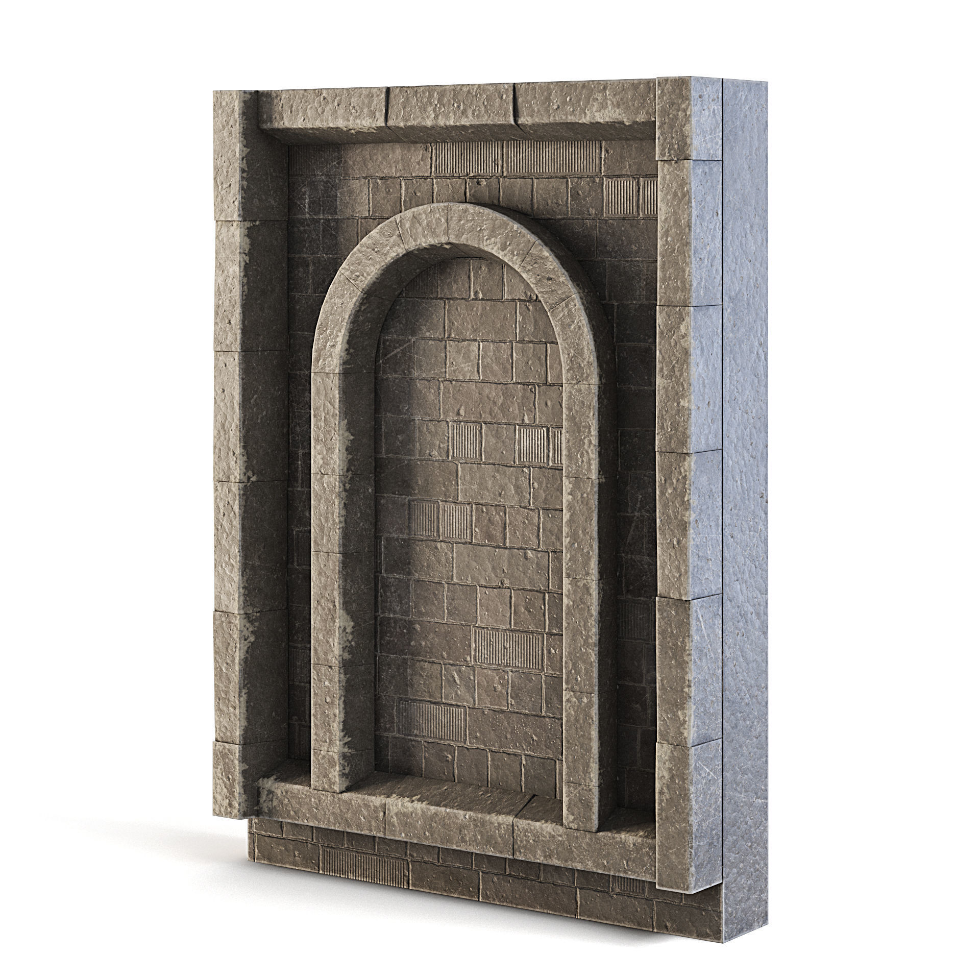 Dungeon Wall 3D model_4