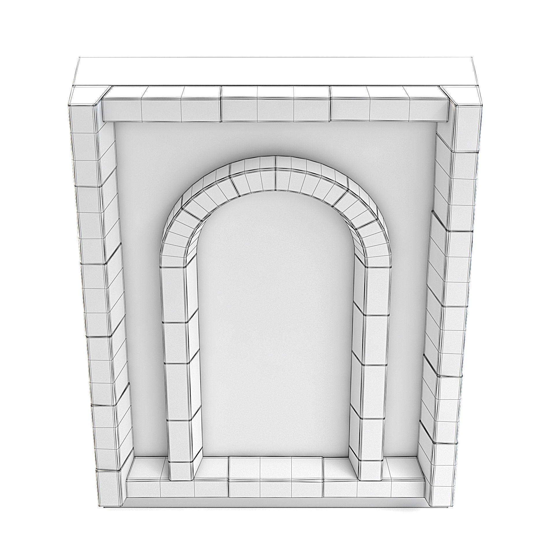 Dungeon Wall 3D model_7