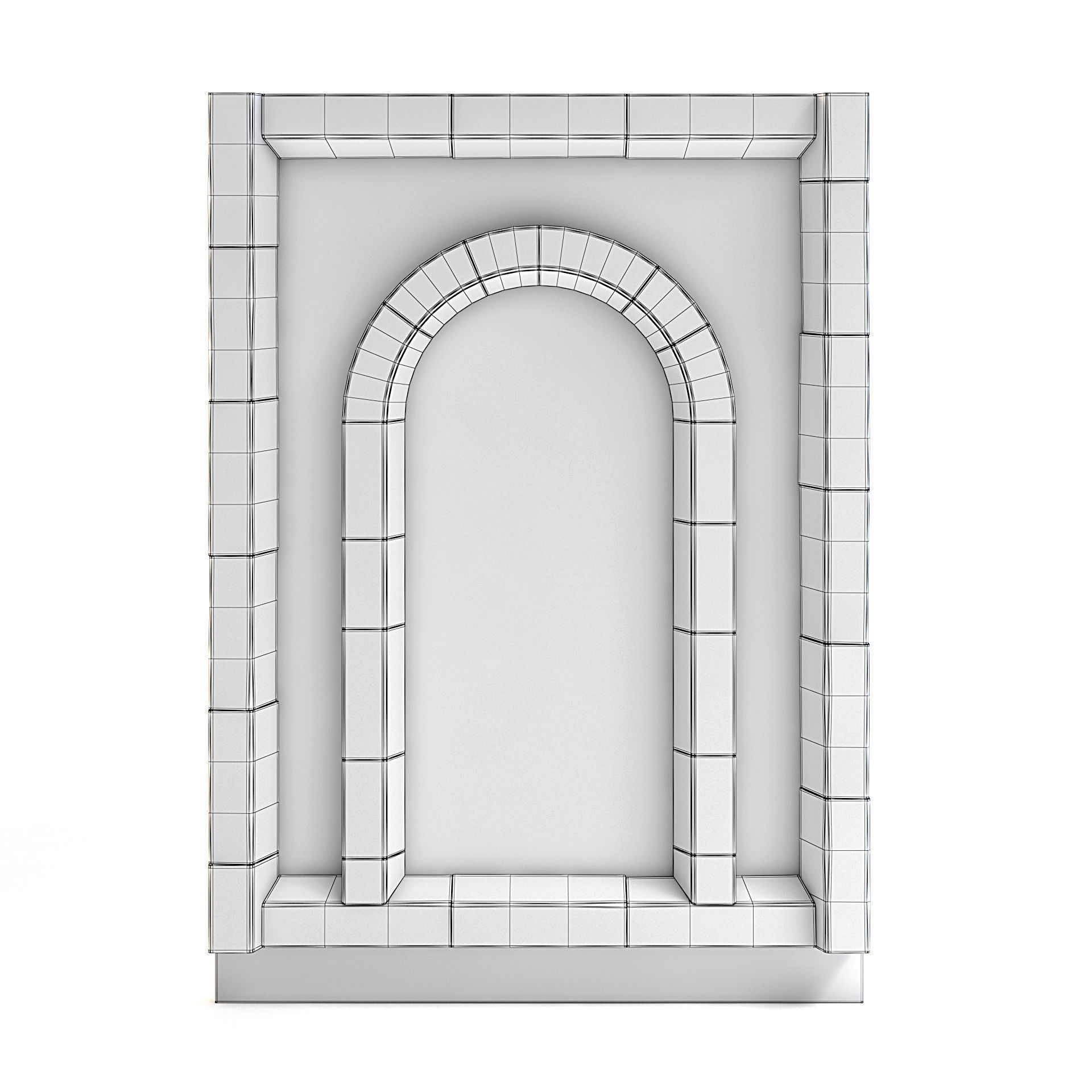 Dungeon Wall 3D model_3