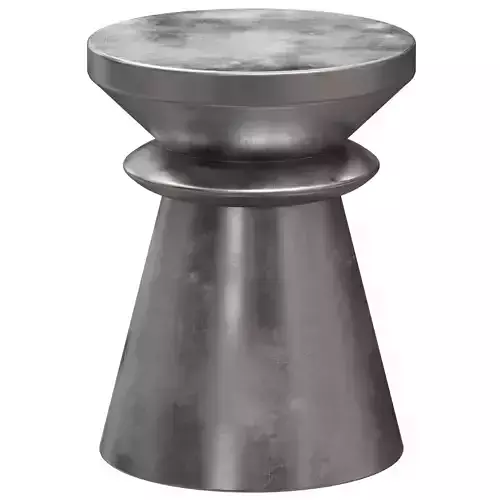 Round aluminium garden side table by AMPM