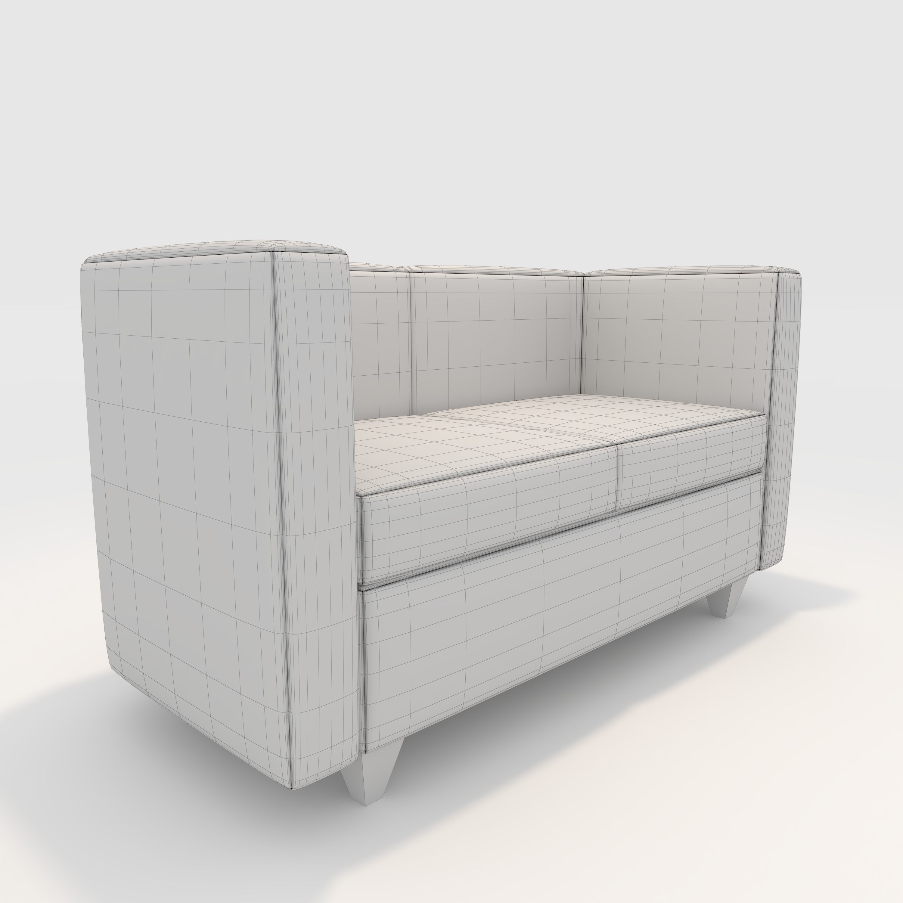 Sofa 2 Seater 6 3D model_7