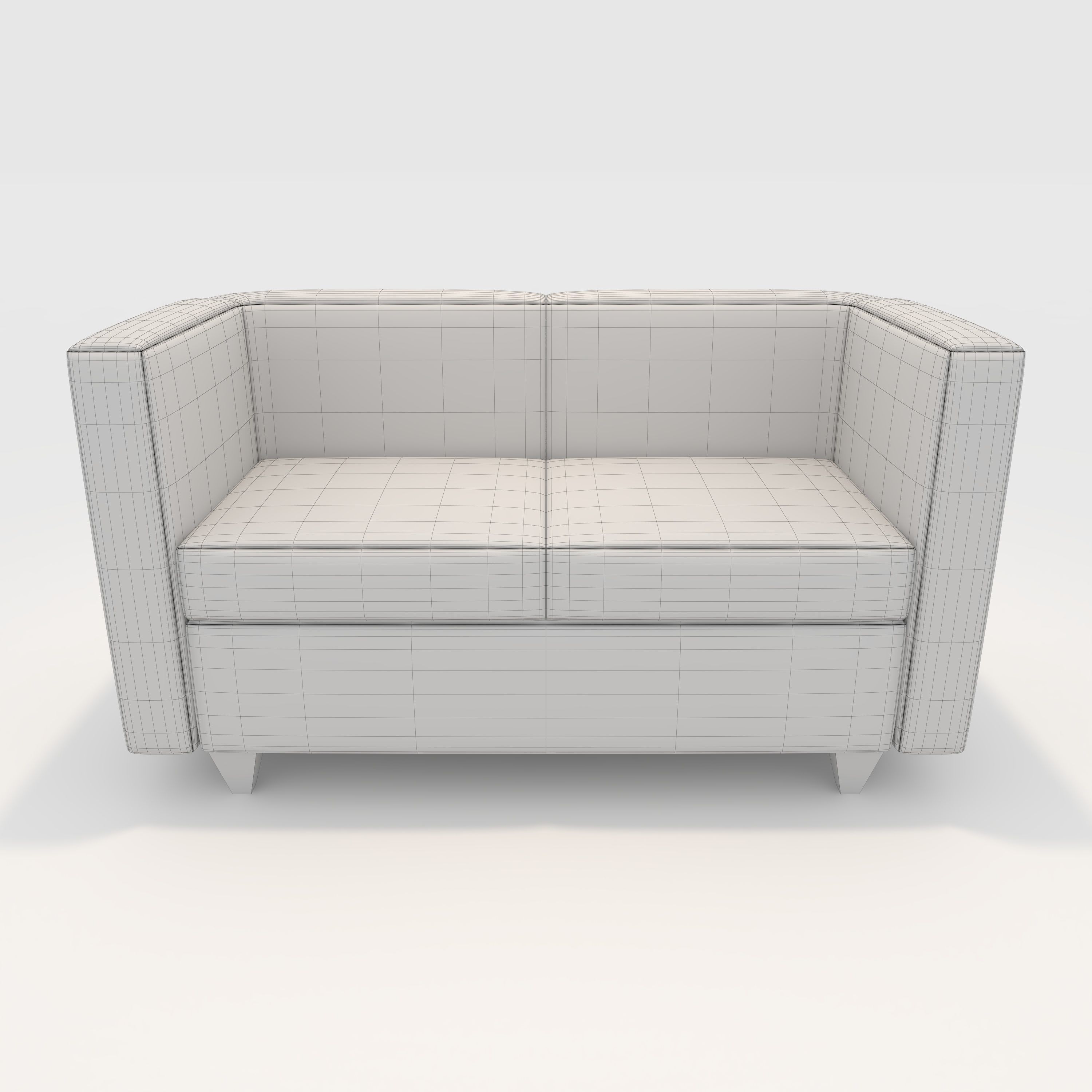 Sofa 2 Seater 6 3D model_3
