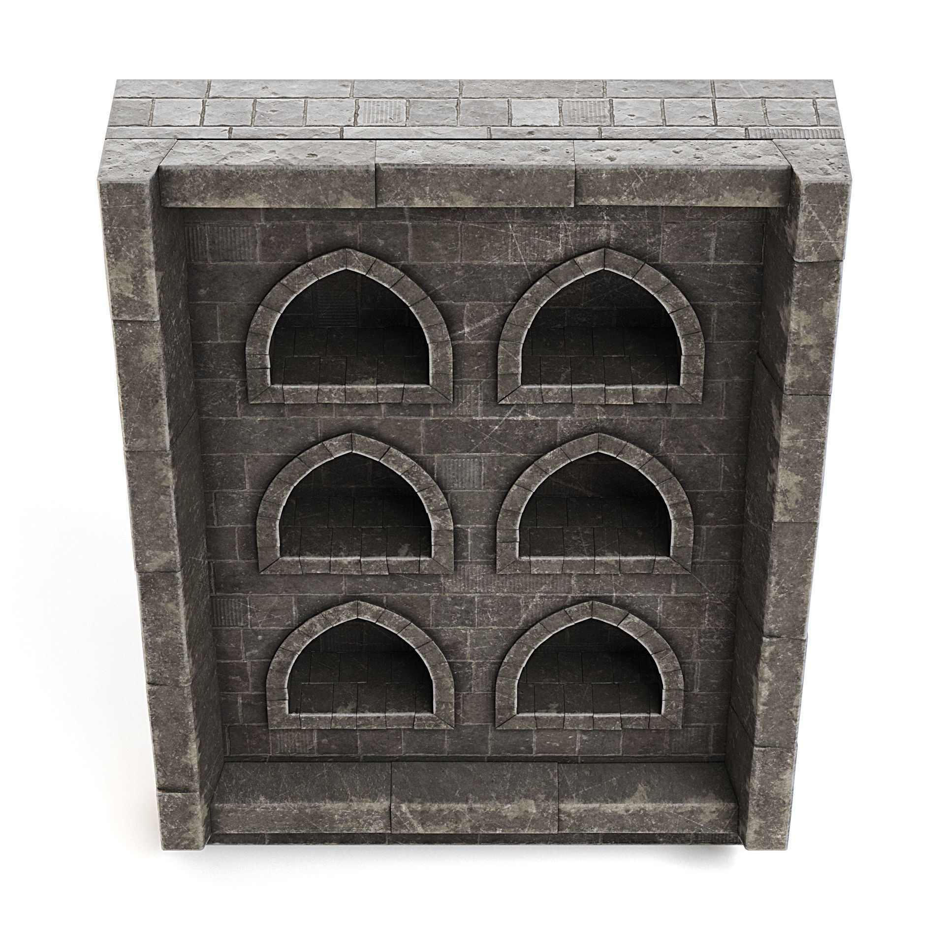 Dungeon Wall 3D model_6