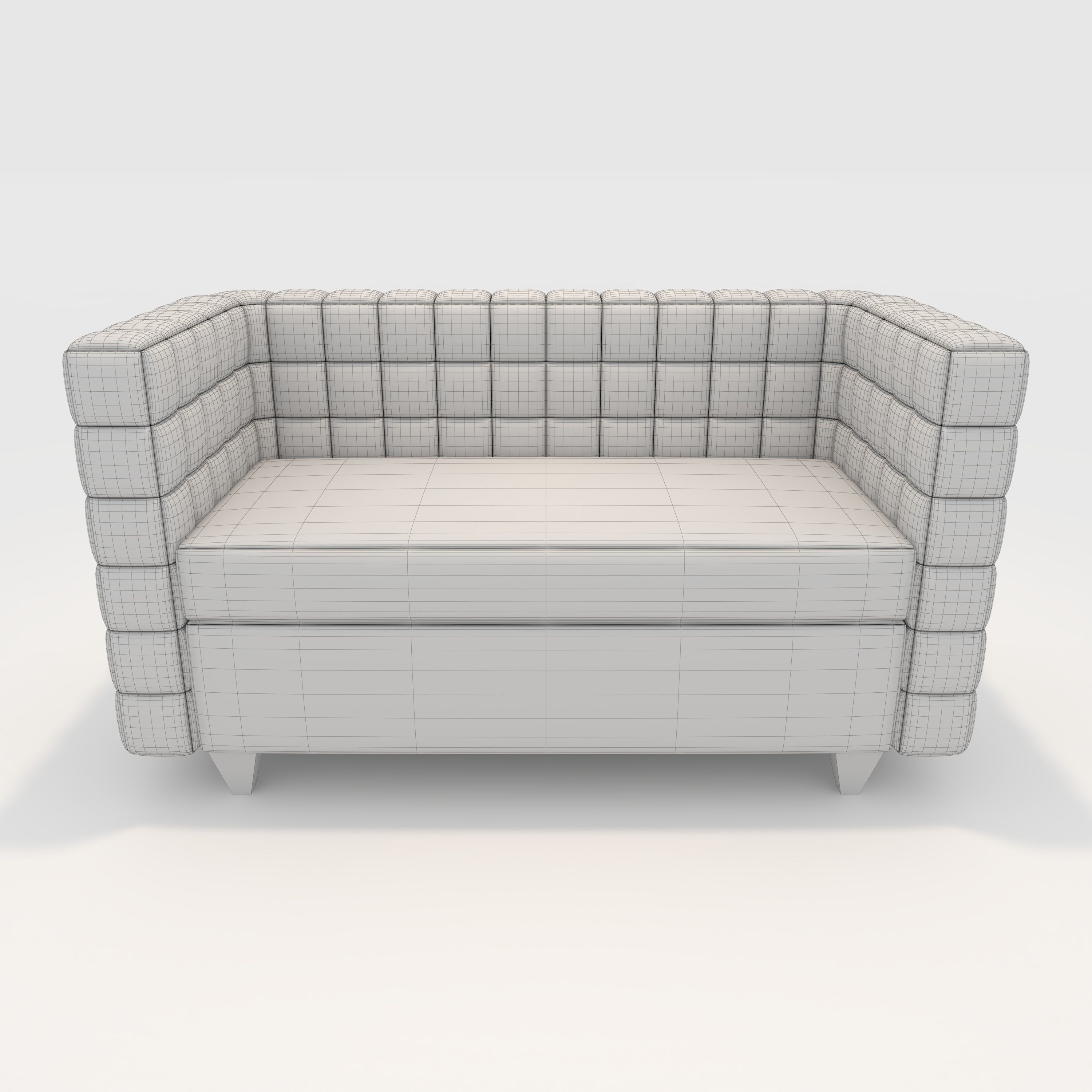 Sofa 2 Seater 7 3D model_3