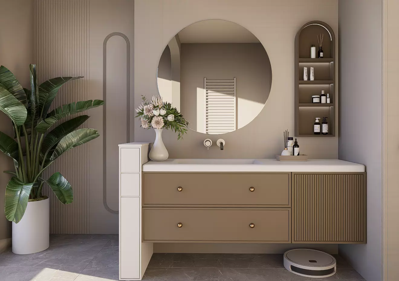 Modern Bathroom Interior 3D model_0