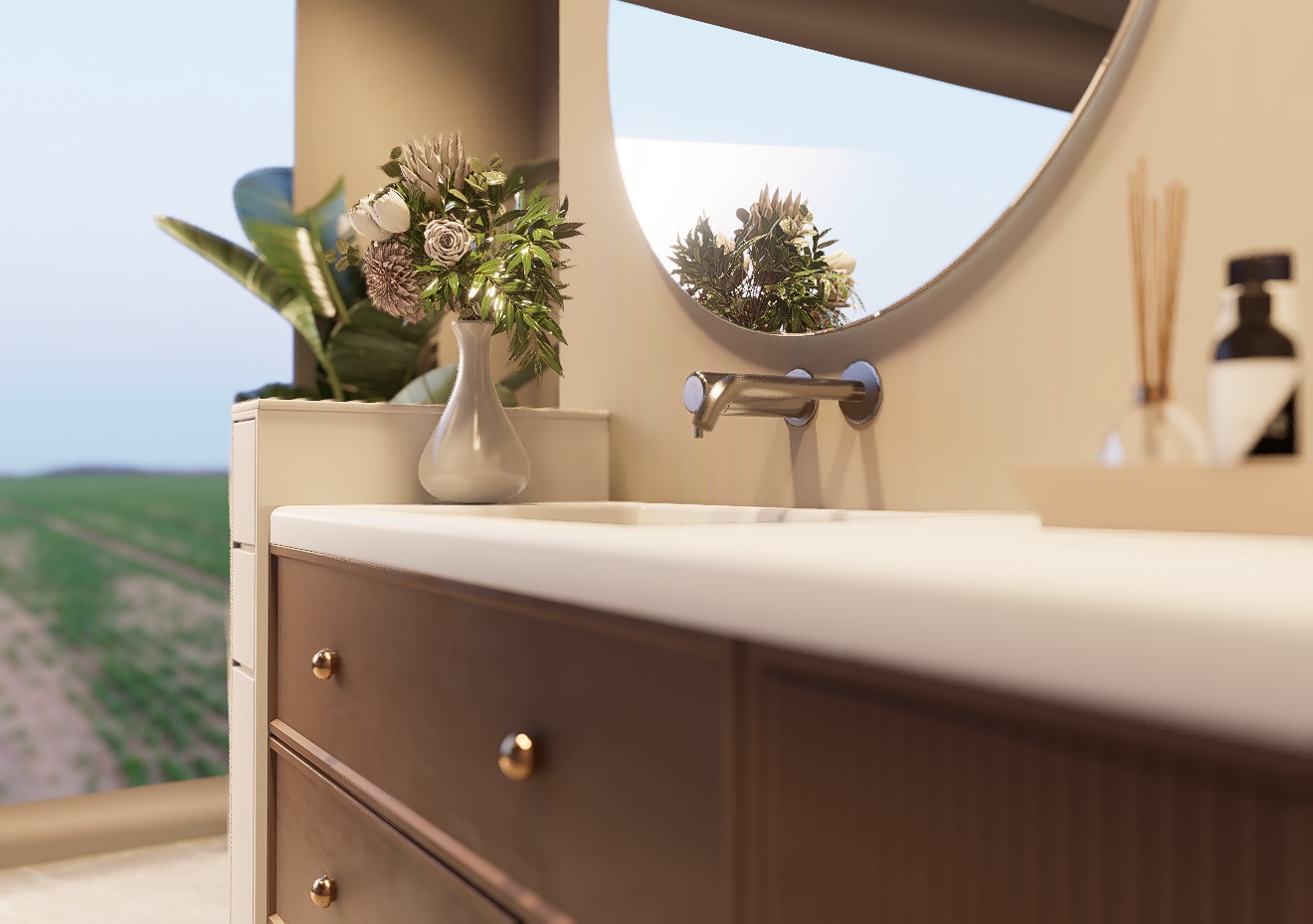 Modern Bathroom Interior 3D model_1