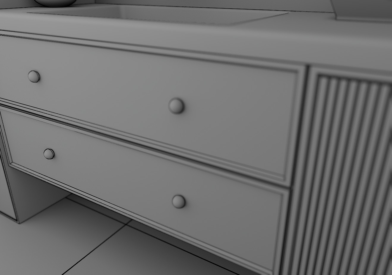 Modern Bathroom Interior 3D model_6