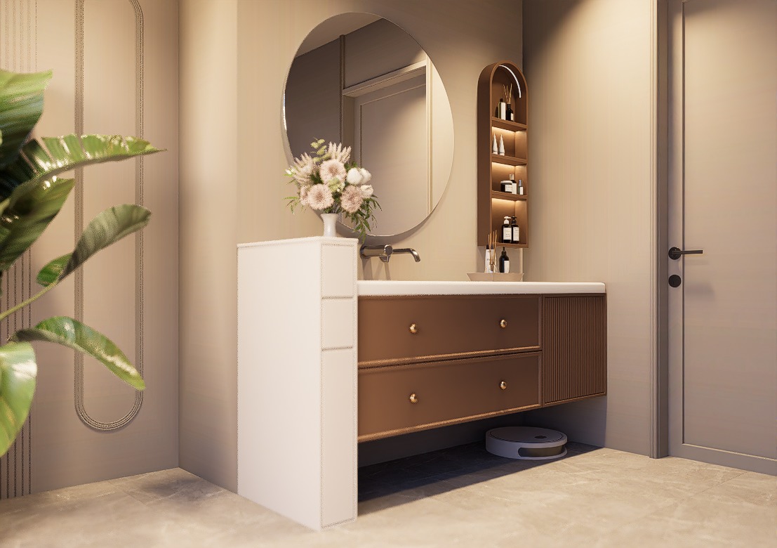 Modern Bathroom Interior 3D model_3