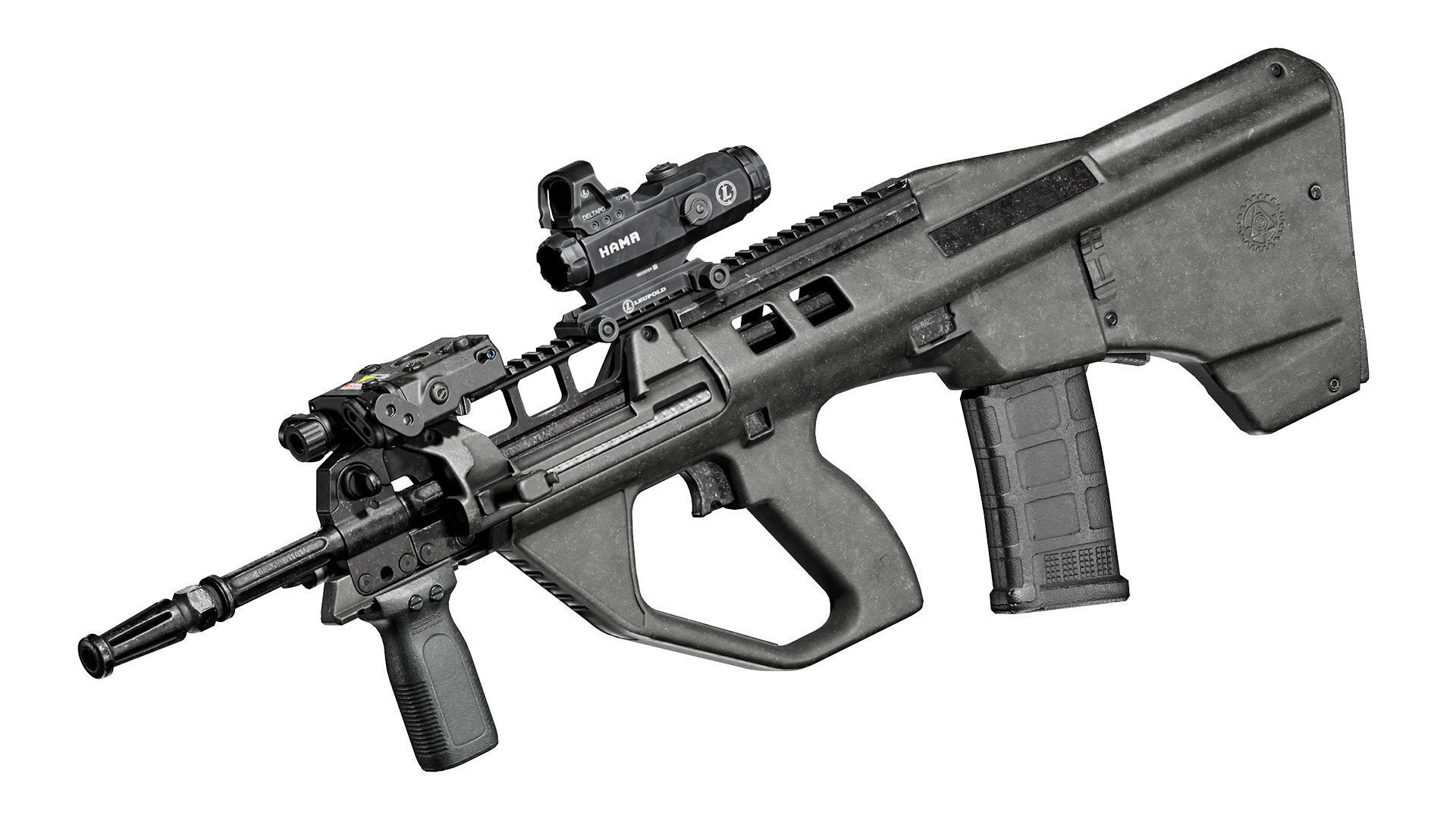 LEUPOLD MARK 4 HAMR SCOPE Low-poly 3D model_6