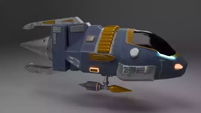 Futuristic Sci Fi Hovercraft