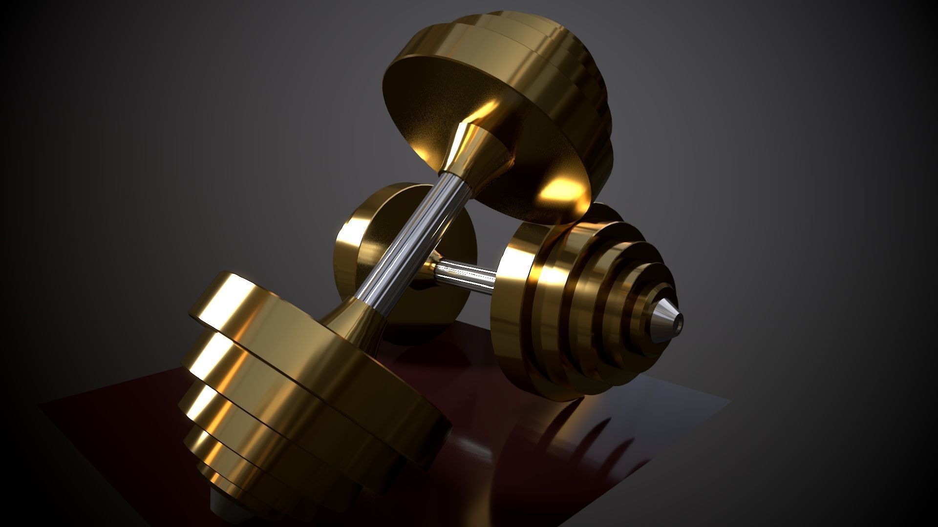 Dumbbells 3D model_3
