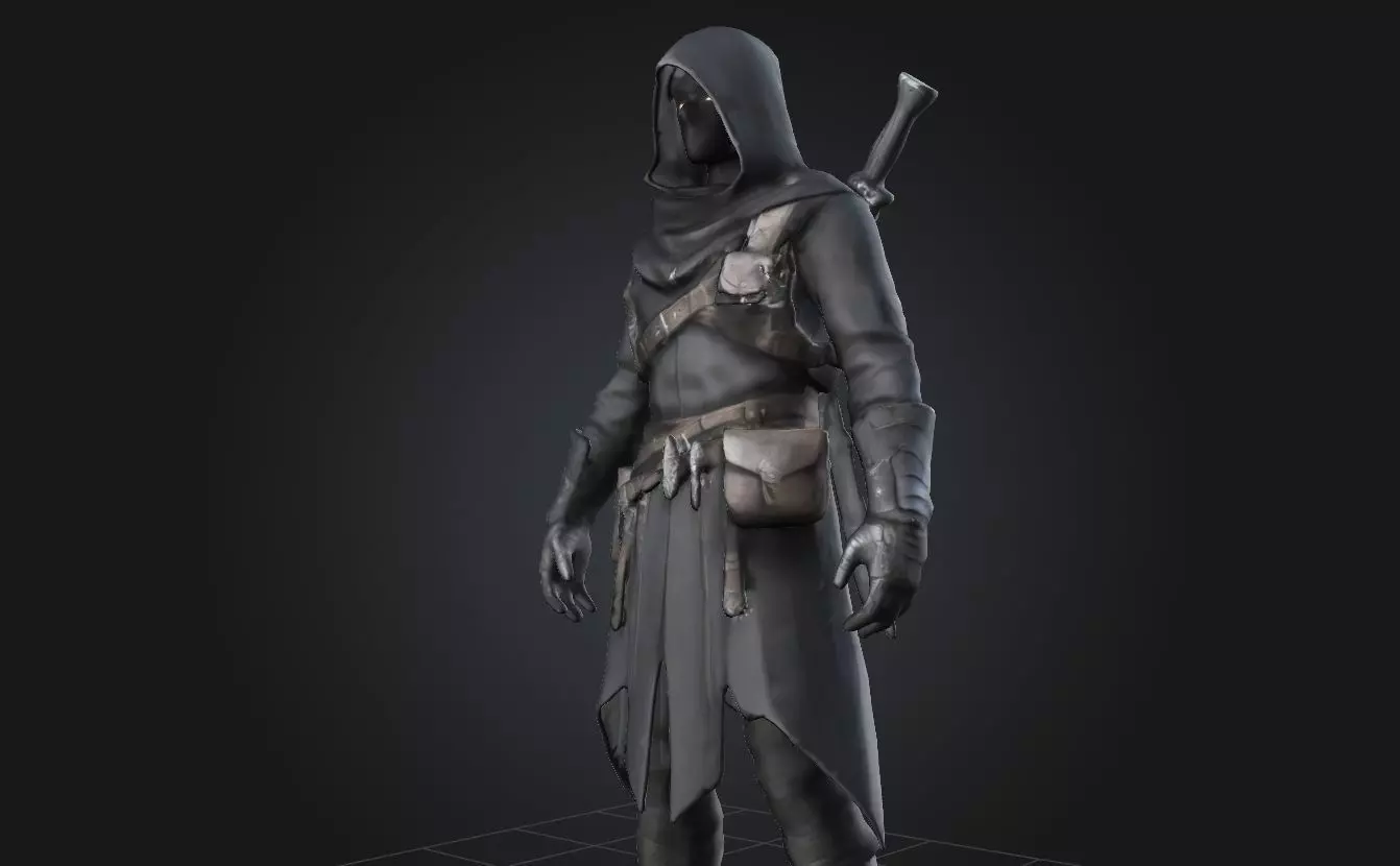 Humanoid Assassin Character 3D model
