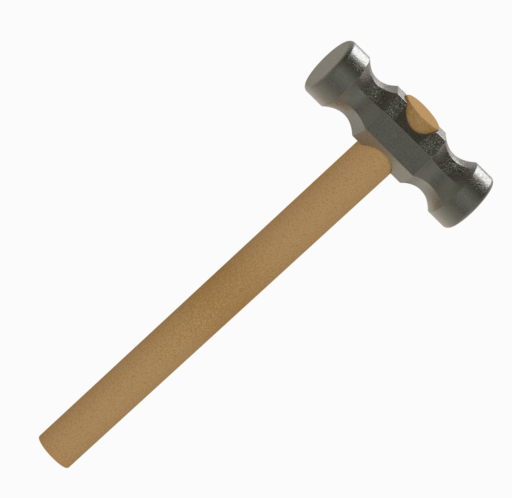 Carpentry Iron Hammer 3D print model_1