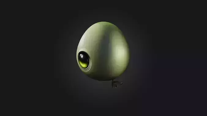Cartoon Alien Egg