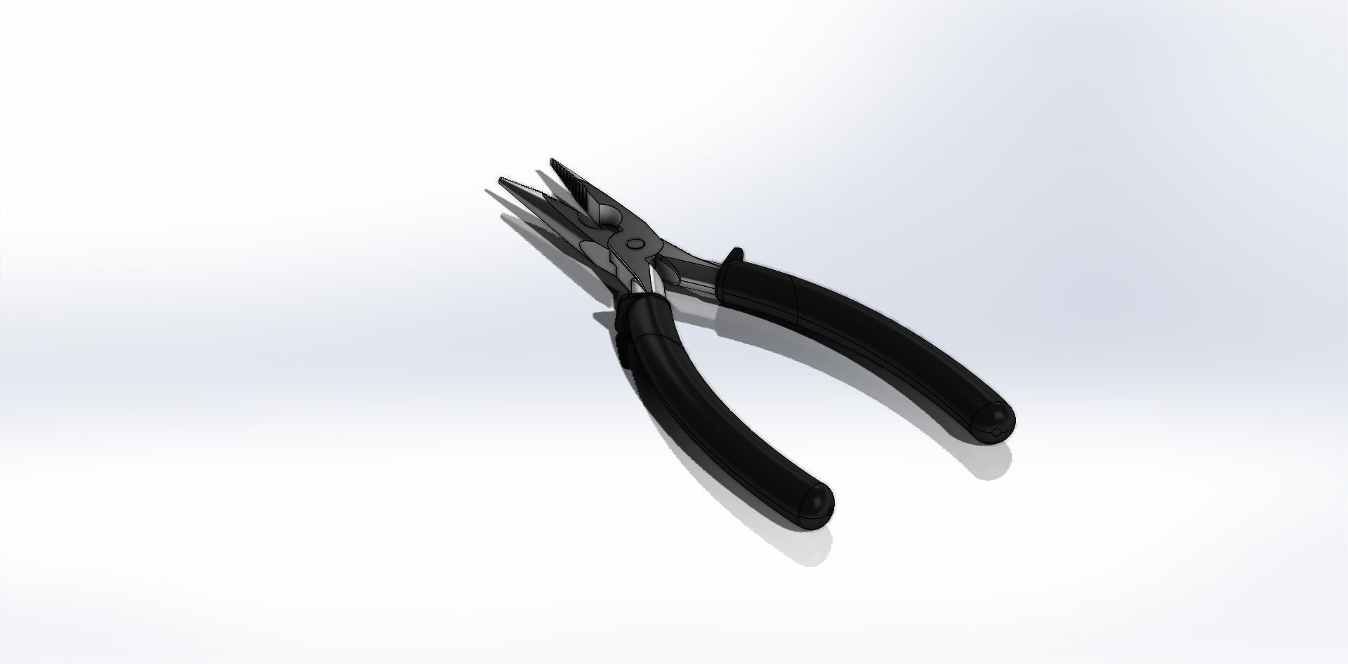 Alicate de Bico Nose Plier 3D model_2