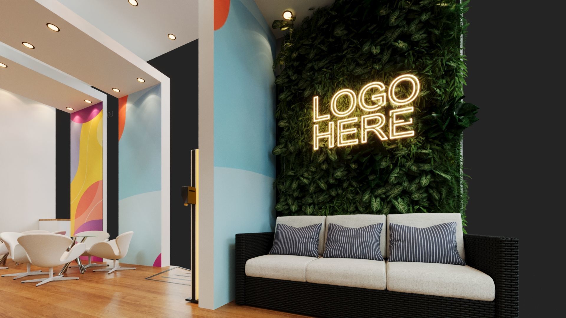 Exhibition Stand - 10m x 5m 3D model - 50m 3D model 3D model_7