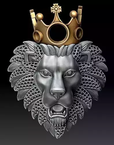 Lion Crown pendant