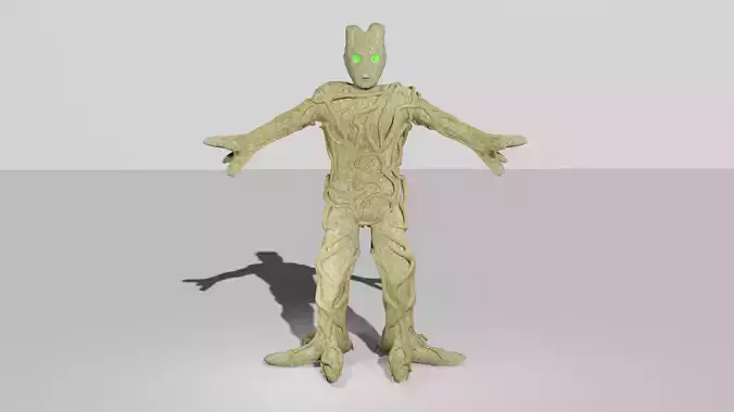 Humanoid Tree Creature 3D Character