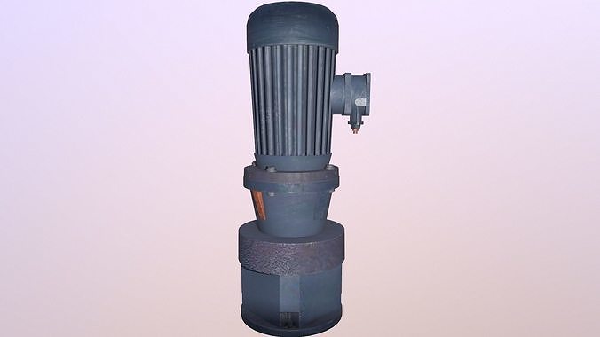 Motor Pump Low-poly 3D model