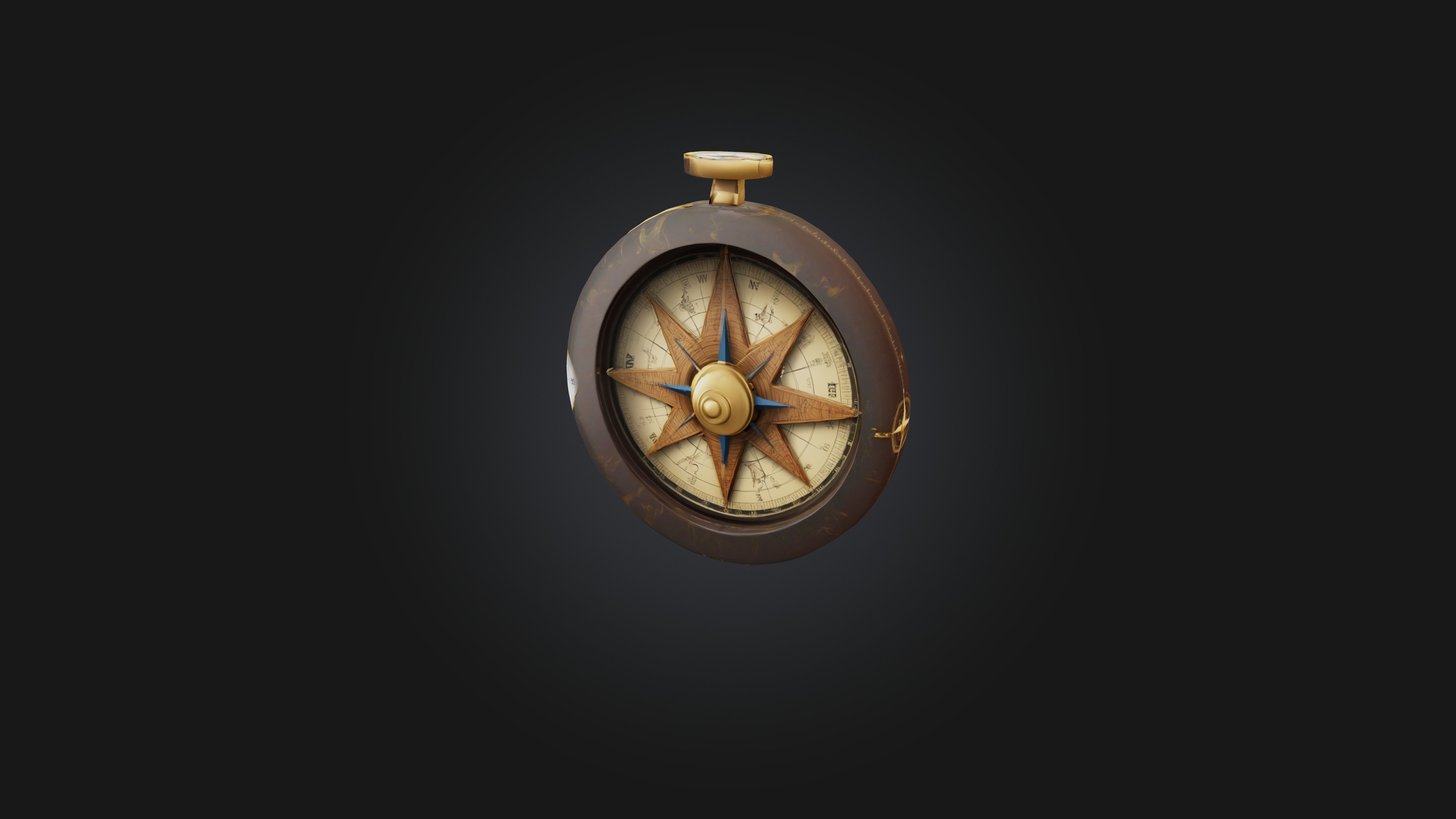 Cartoon Compass 3D model_3