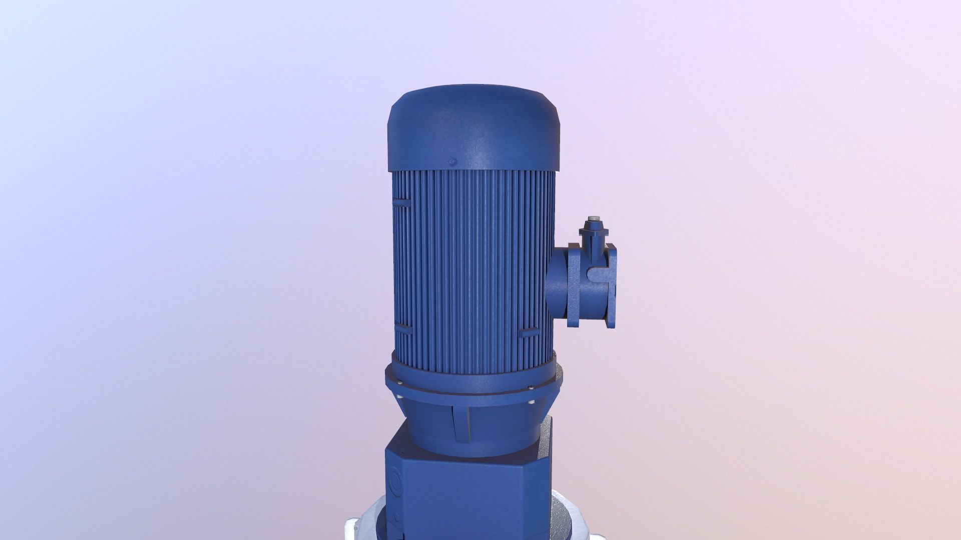 Motor Pump Low-poly 3D model_3
