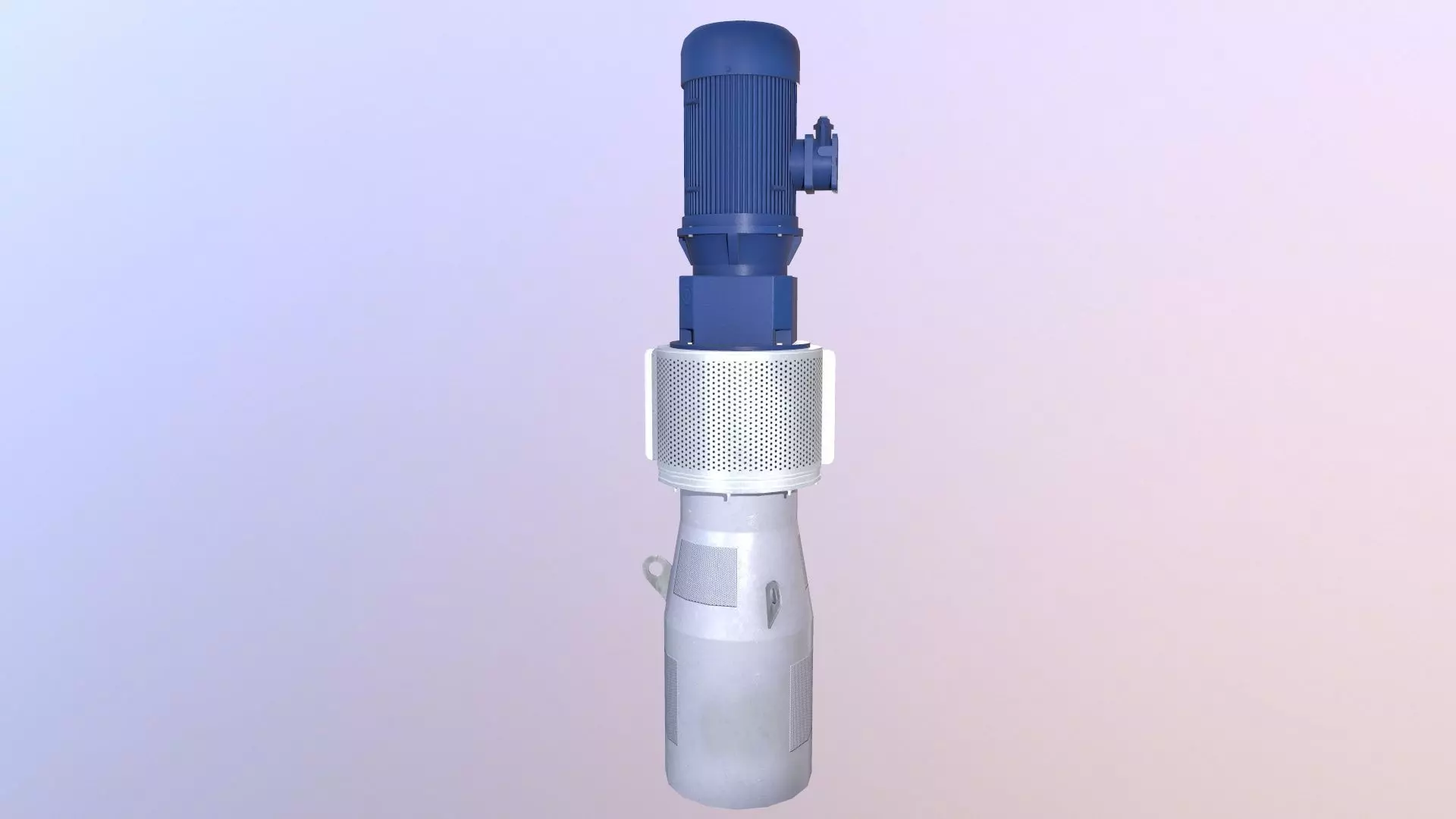 Motor Pump Low-poly 3D model_0