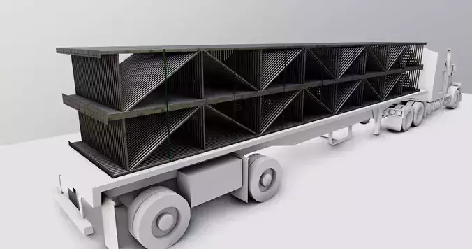 CARGO MODELS FOR TRUCK TRAILER-Roof Modul Type-4