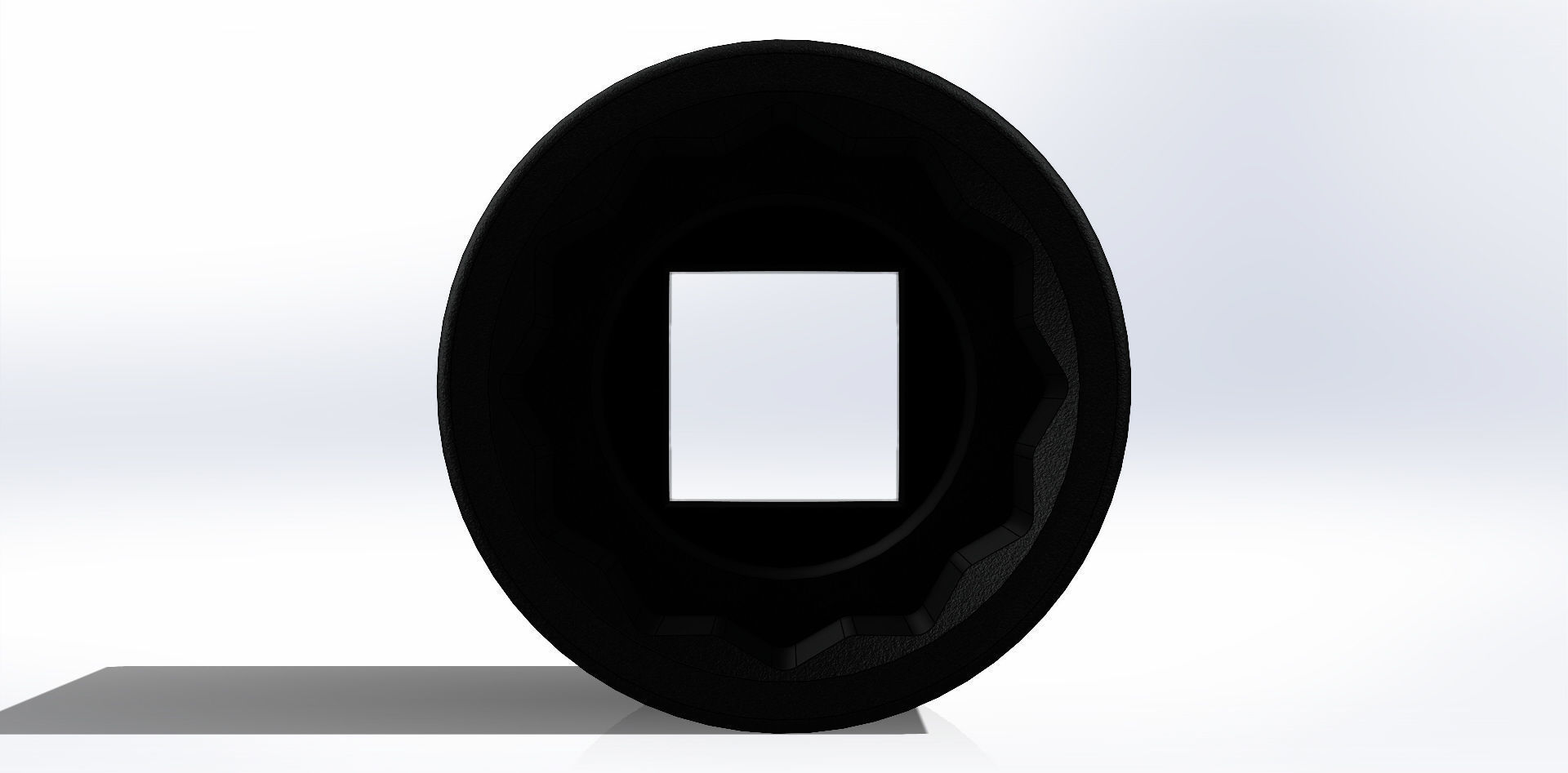 Soquete 11mm x 1-4 pol Socket 3D model_22