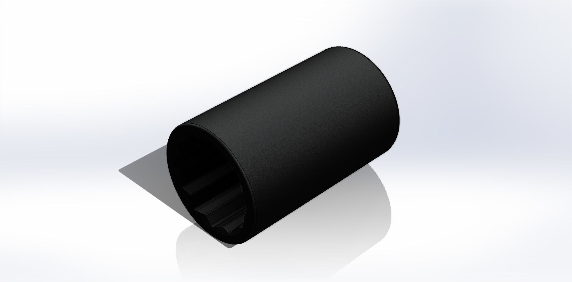 Soquete 11mm x 1-4 pol Socket 3D model_14