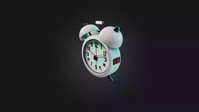 Cartoon Alarm Clock 3D model