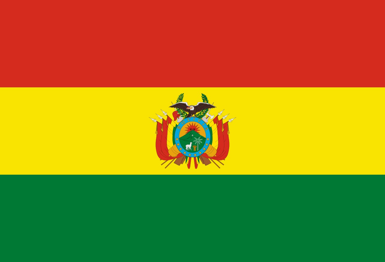 Bolivia Flag Medal Badge 3D model_30