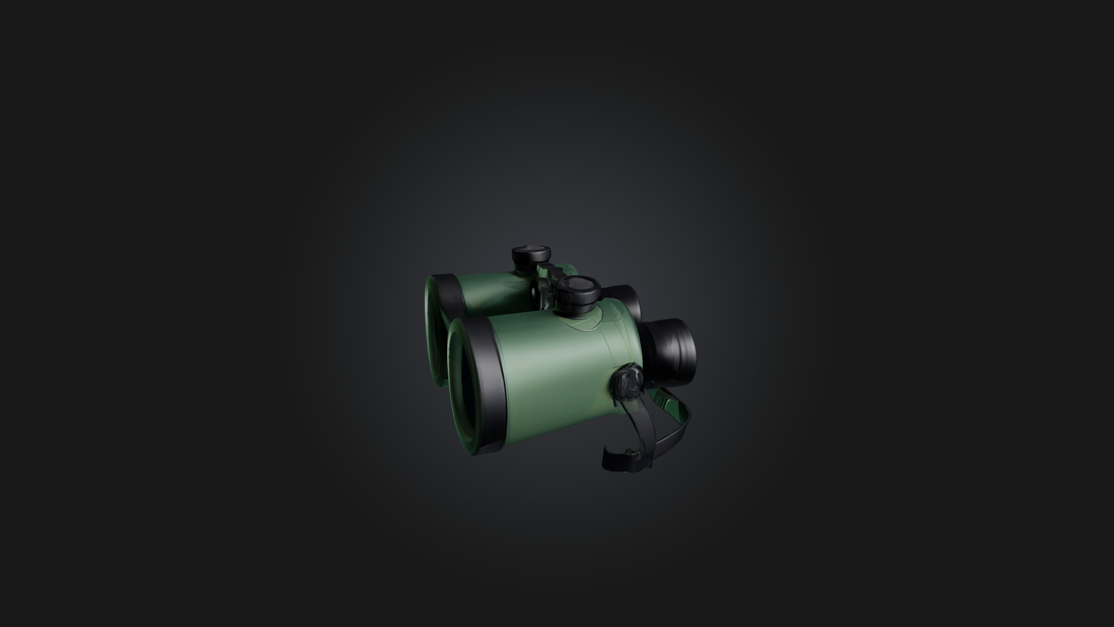 Cartoon Binoculars 3D model_1