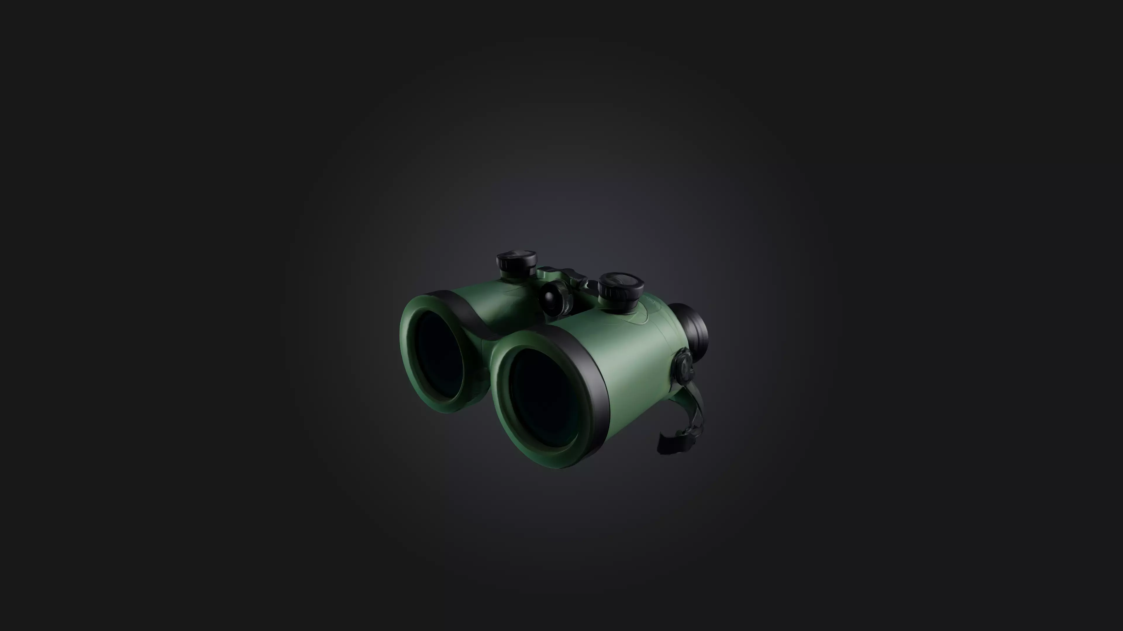 Cartoon Binoculars 3D model_0