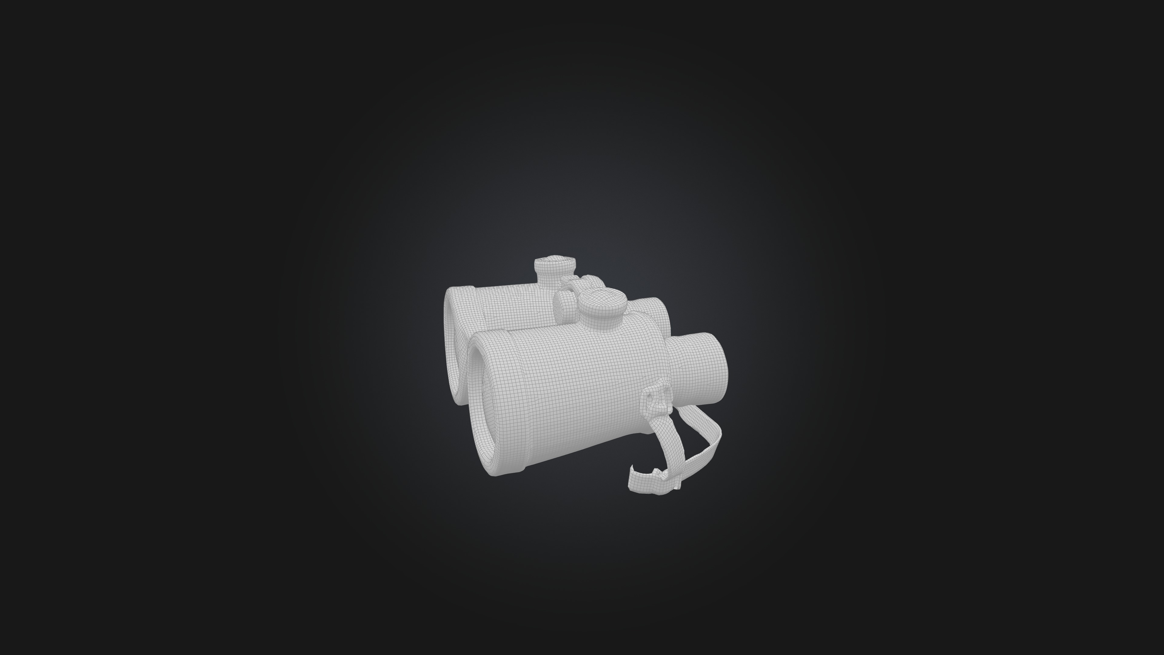 Cartoon Binoculars 3D model_2